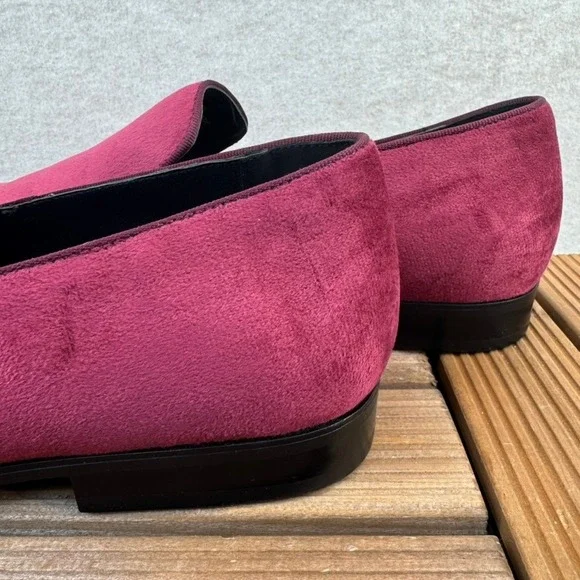 Alfani Mens Burgundy Padded Zion Round Toe Slip On Loafers Shoes 12 M - Picture 4 of 6